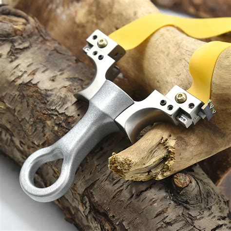 High Quality Aluminum Handle Stainless Steel Bow Slingshot Adjustable