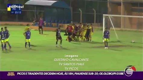 Vídeo Picos e Tiradentes decidem hoje 11 ás 18h piauiense sub 20