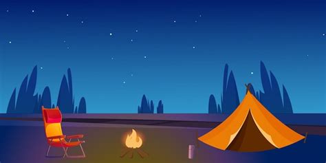 Campsite scene Vectors & Illustrations for Free Download | Freepik