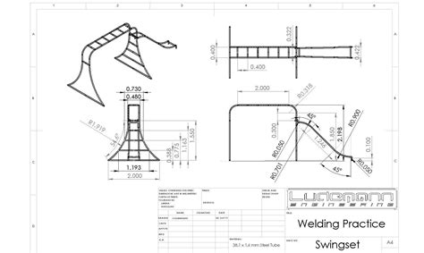 Free Download: Swing Set Drawing | LudemannEngineering