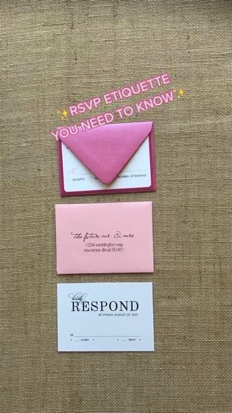 RSVP Etiquette to Know