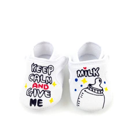 Personalised Keep Calm And Give Me Milk Shoes By Chewingum London