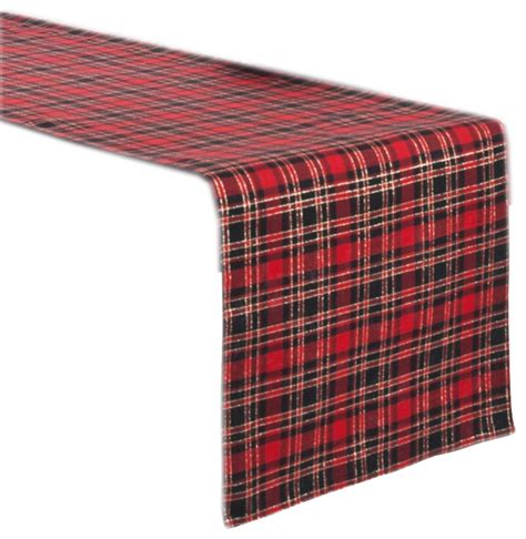 Highland Holiday Red And Black Plaid Table Runner Rustic Table