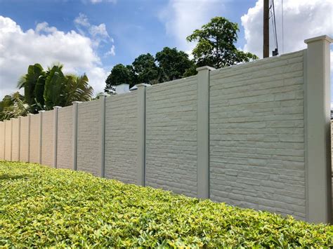 Concrete Fencing Fence Wall Design Precast Wall Landscape Lighting