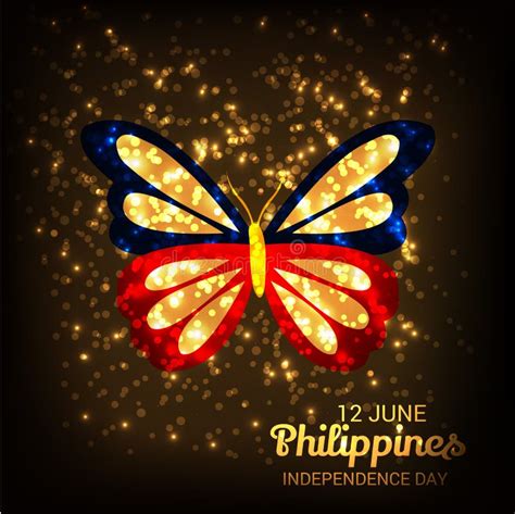 Philippines Independence Day Card Stock Vector Illustration Of