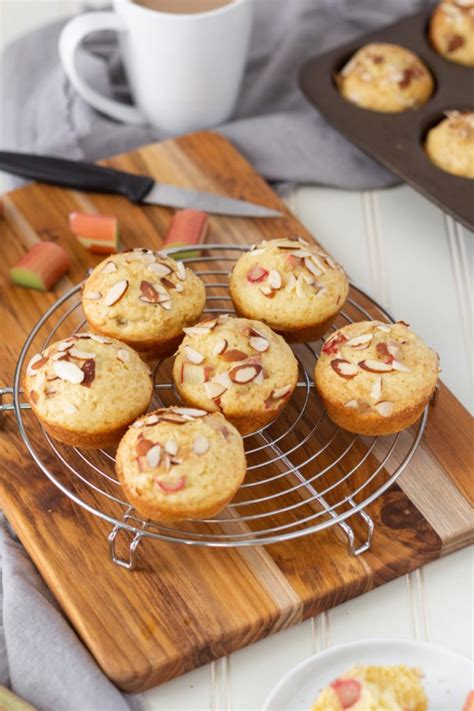 Rhubarb Almond Muffins Island Bakes