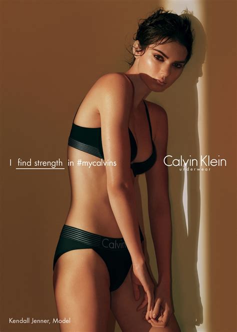 Kendall Jenner Calvin Klein Underwear Spring 2016 Campaign