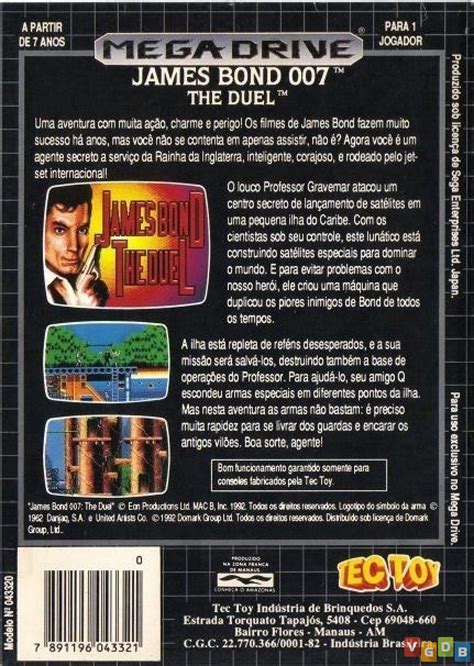 James Bond 007 The Duel Vgdb Vídeo Game Data Base