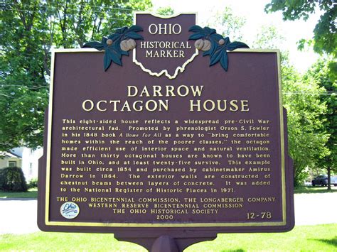 12 78 Darrow Octagon House Clarence Darrow 1857 1938 Remarkable Ohio