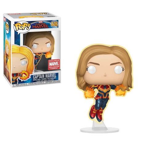 Amazon.com: POP! Funko Captain Marvel - Glow in The Dark - Collector Corps Exclusive : Toys & Games