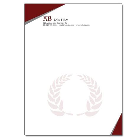 Lawyer Letterhead Template Designsnprint