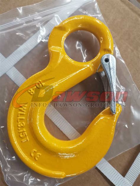 G Eye Sling Hook With Cast Latch For Chain Slings Grade Forged