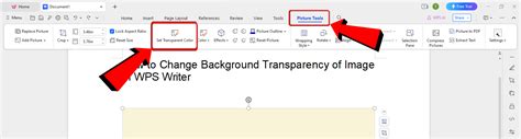 How To Make Picture Background Transparent In Wps Office A Step By Step