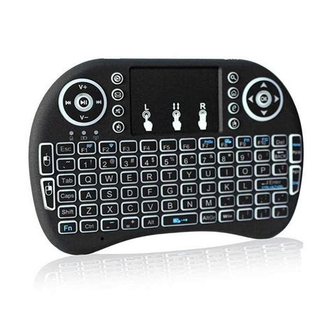 Backlit Mini Wireless Keyboard With Touchpad Infrared Remote Control - GadStyle BD