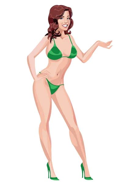 Chica En Bikini Azul Vector Gr Fico Vectorial Gagu Imagen