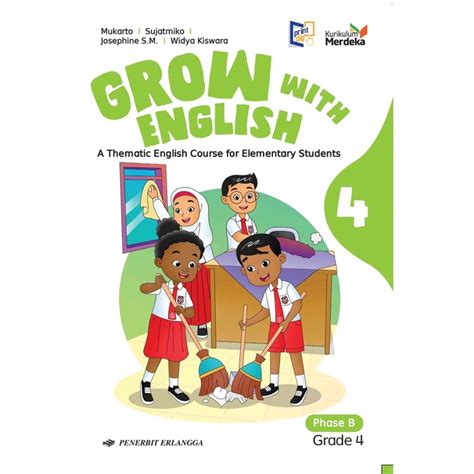 Jual Buku SD BAHASA INGGRIS Grow With English Kelas 4 Kurikulum Merdeka