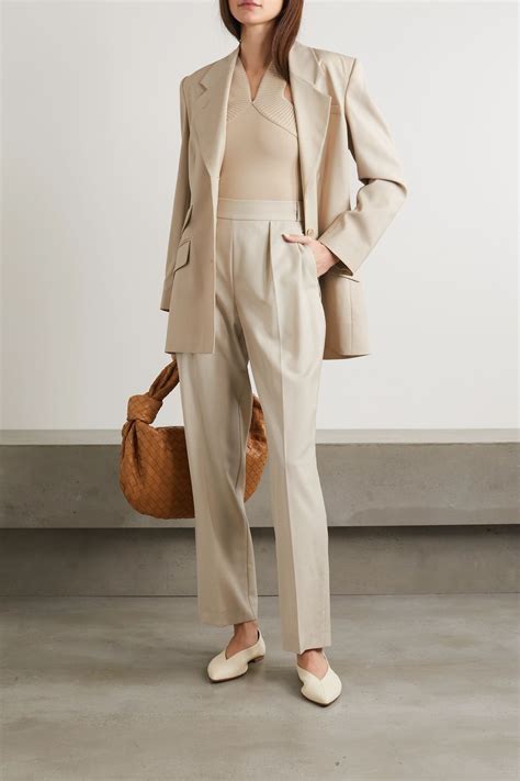 Beige Blazer Outfit Blazer Outfits Work Outfits Suit Fashion