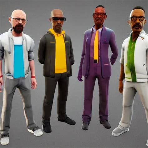 Walter White Jesse Pinkman And Gus Fring As Fortnite Stable