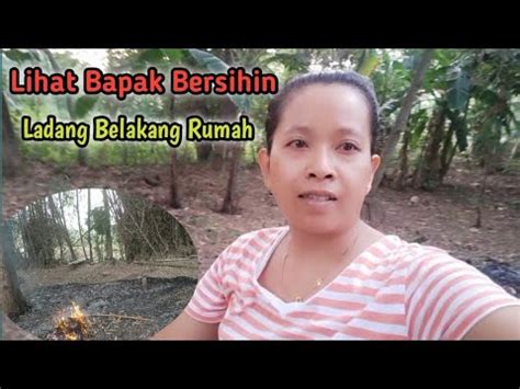 Lihat Bapak Bersihin Ladang Belakang Rumah Vlog Bu Pelo YouTube