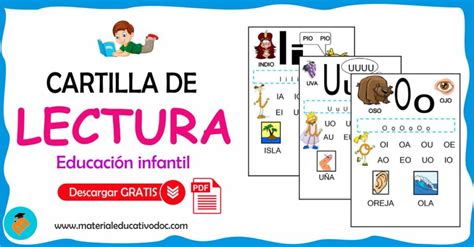 Cartilla De Lectura Para Educación Infantil Material En Pdf