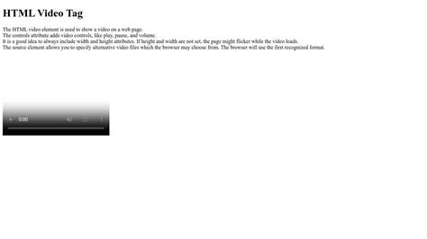 HTML - Video