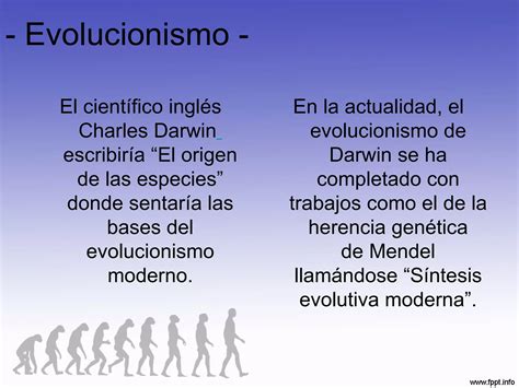 Evolucionismo Ppt