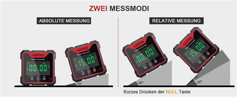 Justool Digitaler Lcd Winkelmesser Neigungsmesser Inklinometer Laser