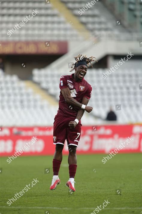 Yann Karamoh Torino Fc Celebrating After Editorial Stock Photo Stock