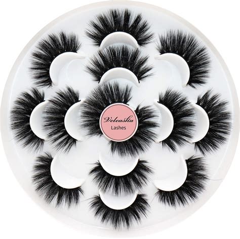 Amazon Veleasha D Faux Mink Lashes Handmade Luxurious Volume