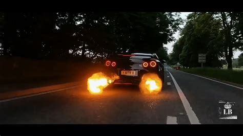 FLAME THROWER NISSAN GTR 700 HP POPS AND BANGS YouTube