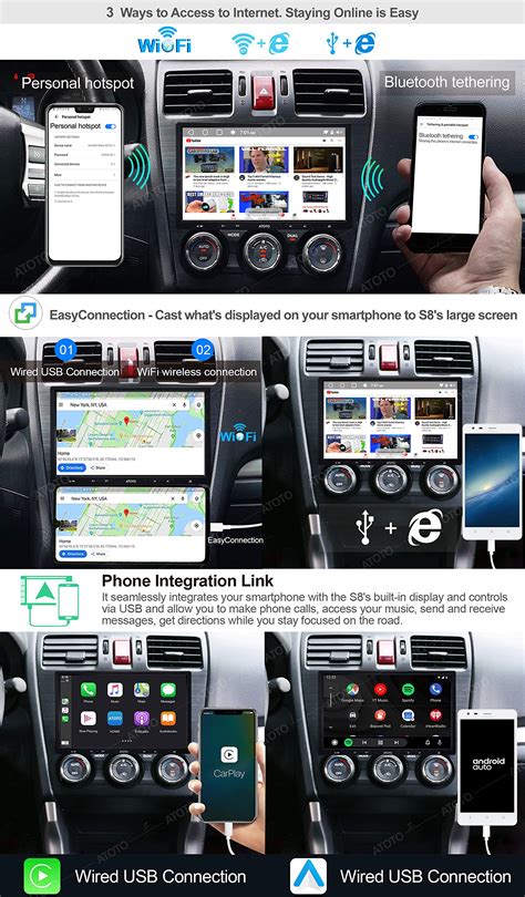 Atoto S Standard Single Din Car Stereo Wireless Carplay Android