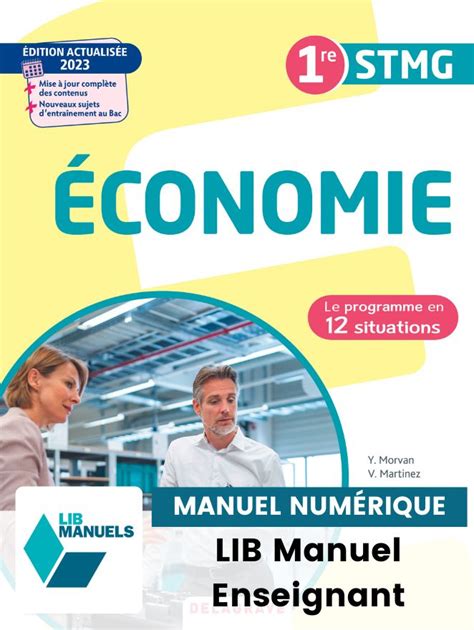 Le Programme En Situations Conomie Re Stmg Lib Pochette