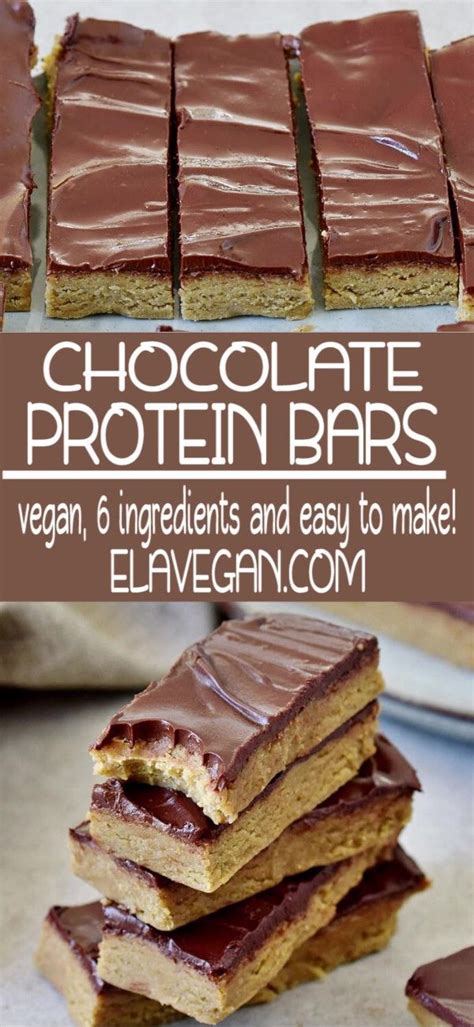 Chocolate Protein Bars | Protein bar recipes, Protein baking, Chocolate protein bars