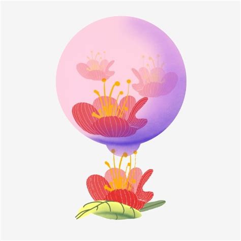 Hot Air Balloon Flowers Dreamy Cute Fairy Beautiful Flying To The Sky Hot Air Balloon Flower