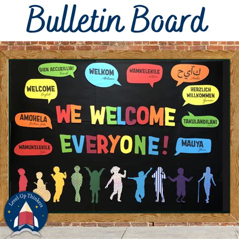 Diverse Welcome Bulletin Board With 10 Languages • Teacha