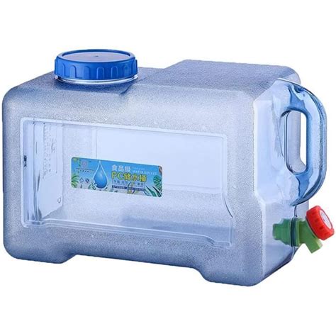 18l Jerrican Alimentaire Deau Bidon à Eau Avec Robinet Camping Bidon