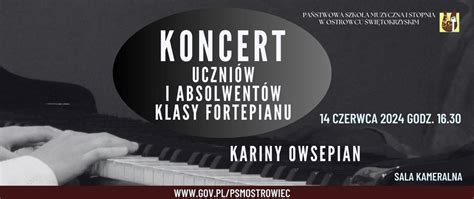 Koncert klasy fortepianu Kariny Owsepian Państwowa Szkoła Muzyczna I