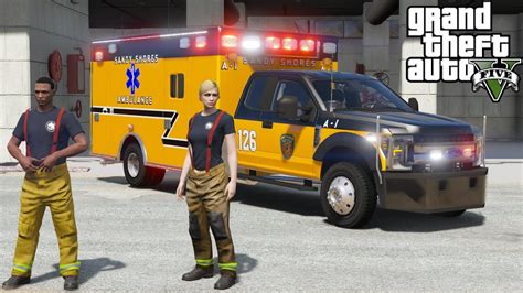 Gta Paramedic Mod Sandy Shores Ford F Supercab Ems Ambulance