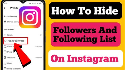 How To Hide Instagram Followers And Following List 2023 Hide Insta