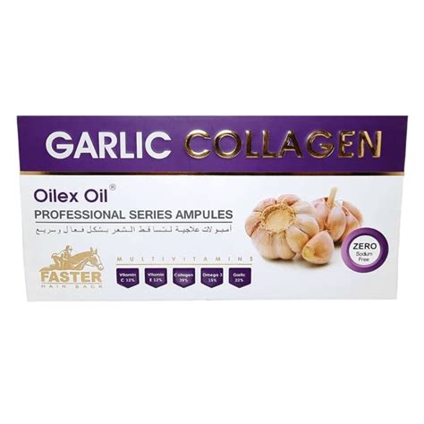 FASTER OILEX OIL COLLAGEN (GARLIC) 5AMPULES. - Tay Pharmacies