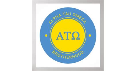 Alpha Tau Omega Badge Poster Zazzle