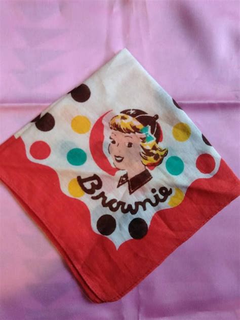 Vintage Brownie Handkerchief Girl Scouts Memorabilia Etsy Girl