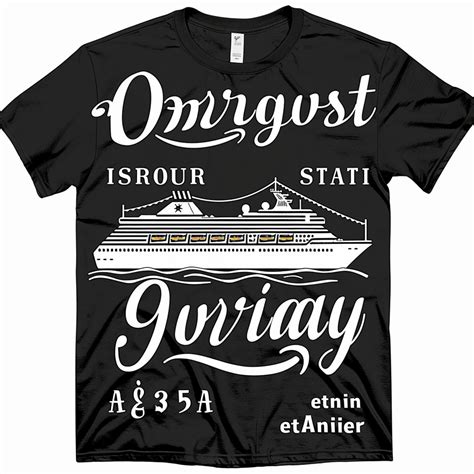 Set Sail In Style With Our First Anniversary Black TShirt Featuring