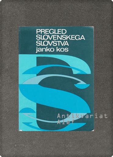 Janko Kos Pregled Slovenskega Slovstva