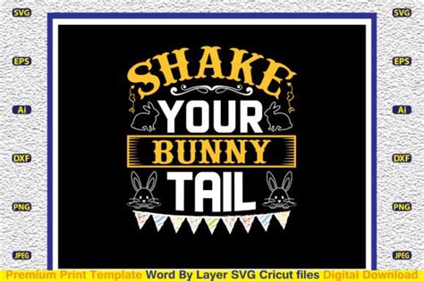 Shake Your Bunny Tail Svg Graphic By Craftart Creative Fabrica