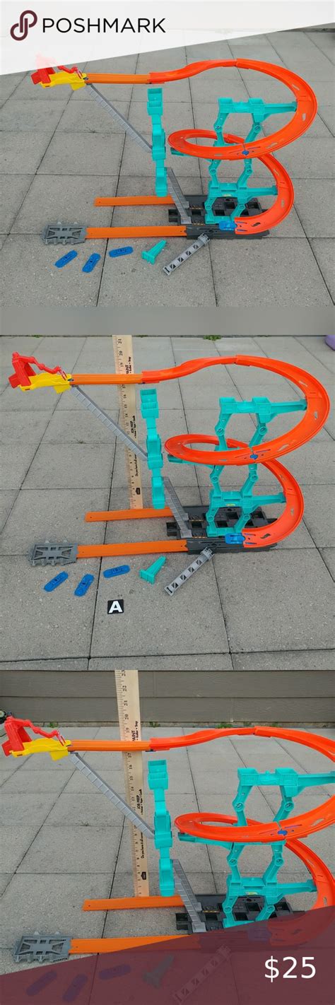 Hot Wheels Track Builder Spiral Stack Up Play Set