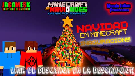 ENCENDIDO DEL ARBOL DE NAVIDAD EN MINECRAFT 2023 JDGAMESK YouTube