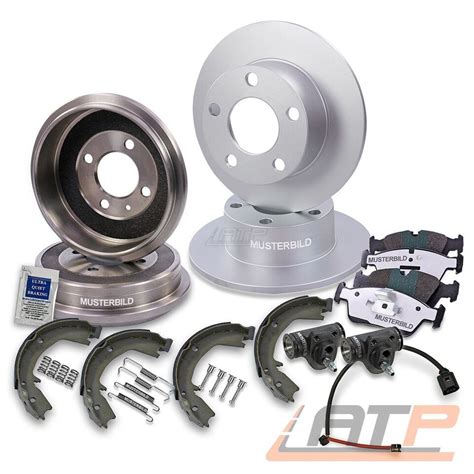 Bremse Bremsen Satz Set Kit Vorne Bremsbacken Hinten F R Audi