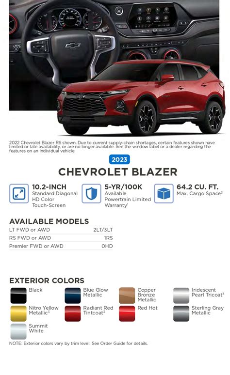 2025 Chevrolet Blazer Colors - Neil S. Lejeune