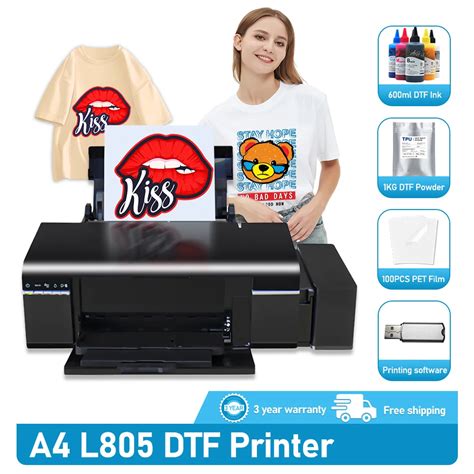 M Quina De Impresi N A4 DTF Para Epson L805 DTF Transferencia Directa